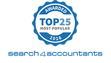 Search4Accountants Top 25 Most Popular Award 2016