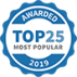 Search4Accountants Top 25 Most Popular Award 2019